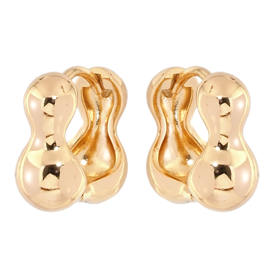 Сережки Xuping Позолота 18K колечка Фігурні фото №1 Сережки Xuping Позолота 18K колечка Фігурні фото №1