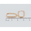 Сережки Xuping Позолота 18K колечка Овальні фото №2 Сережки Xuping Позолота 18K колечка Овальні фото №2