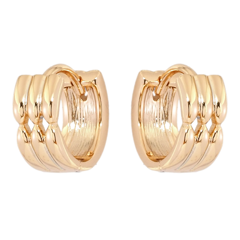 Сережки Xuping Позолота 18K колечка Декоративний орнамент фото №11 Сережки Xuping Позолота 18K колечка Декоративний орнамент фото №11