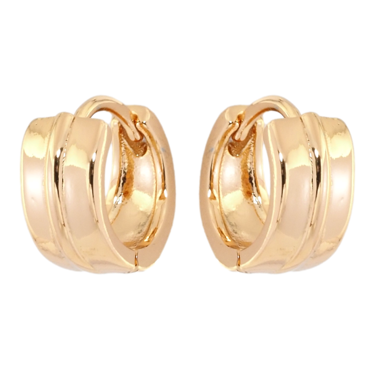 Сережки Xuping Позолота 18K колечка Широкі фото №14 Сережки Xuping Позолота 18K колечка Широкі фото №14