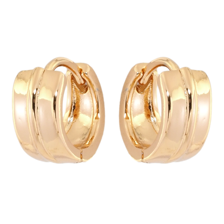 Сережки Xuping Позолота 18K колечка Широкі фото №19 Сережки Xuping Позолота 18K колечка Широкі фото №19