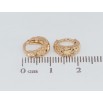 Сережки дитячі Xuping Позолота 18K колечки Декоративний візерунок насічками фото №2 Сережки дитячі Xuping Позолота 18K колечки Декоративний візерунок насічками фото №2