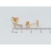 Серьги Xuping Позолота 18K пусеты Крестики с цирконием фото №2 Серьги Xuping Позолота 18K пусеты Крестики с цирконием фото №2