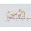 Серьги Xuping Позолота 18K пусеты Завитки с цирконием фото №2 Серьги Xuping Позолота 18K пусеты Завитки с цирконием фото №2