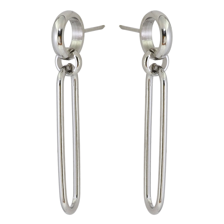 Сережки Xuping TTM Stainless Steel колір Родій пусети Декоративні підвіски фото №3 Сережки Xuping TTM Stainless Steel колір Родій пусети Декоративні підвіски фото №3