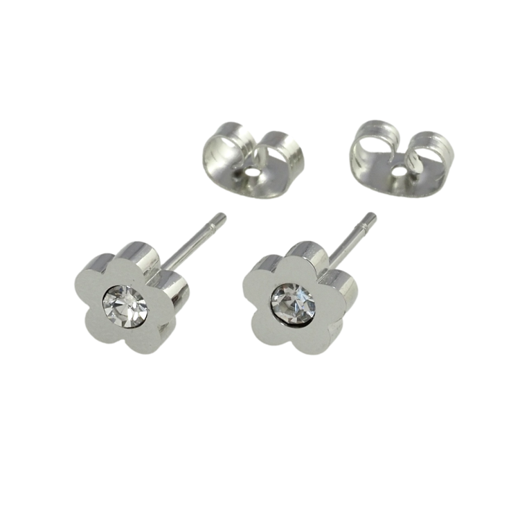 Сережки Xuping TTM Stainless Steel колір Родій пусети Квіточки фото №21 Сережки Xuping TTM Stainless Steel колір Родій пусети Квіточки фото №21