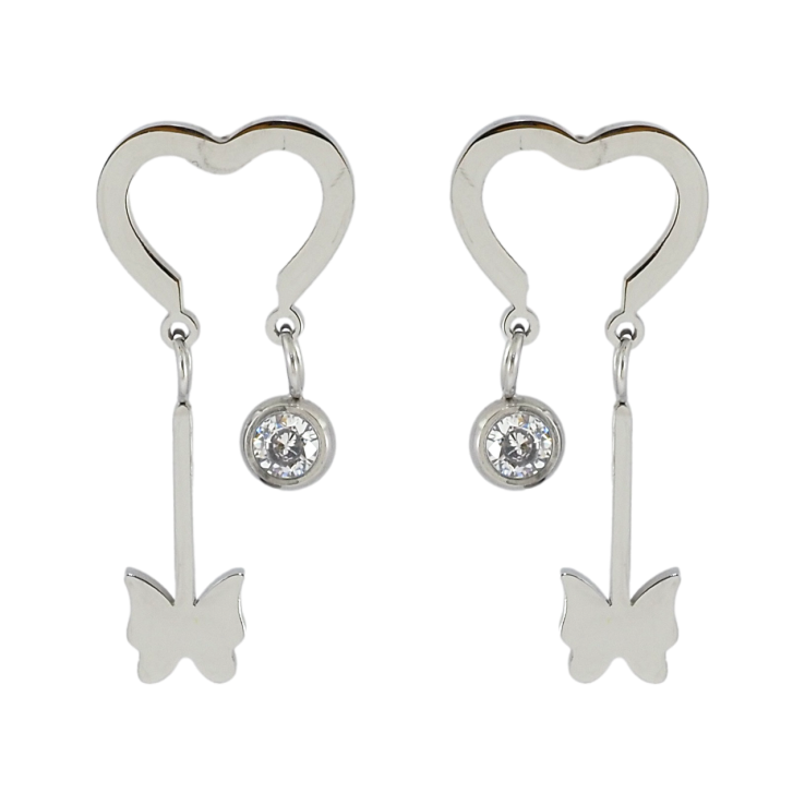 Сережки Xuping TTM Stainless Steel колір Родій пусети Романтичні підвіски фото №8 Сережки Xuping TTM Stainless Steel колір Родій пусети Романтичні підвіски фото №8