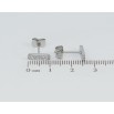 Серьги Xuping TTM Stainless Steel цвет Родий пусеты Дорожки циркония фото №2 Серьги Xuping TTM Stainless Steel цвет Родий пусеты Дорожки циркония фото №2