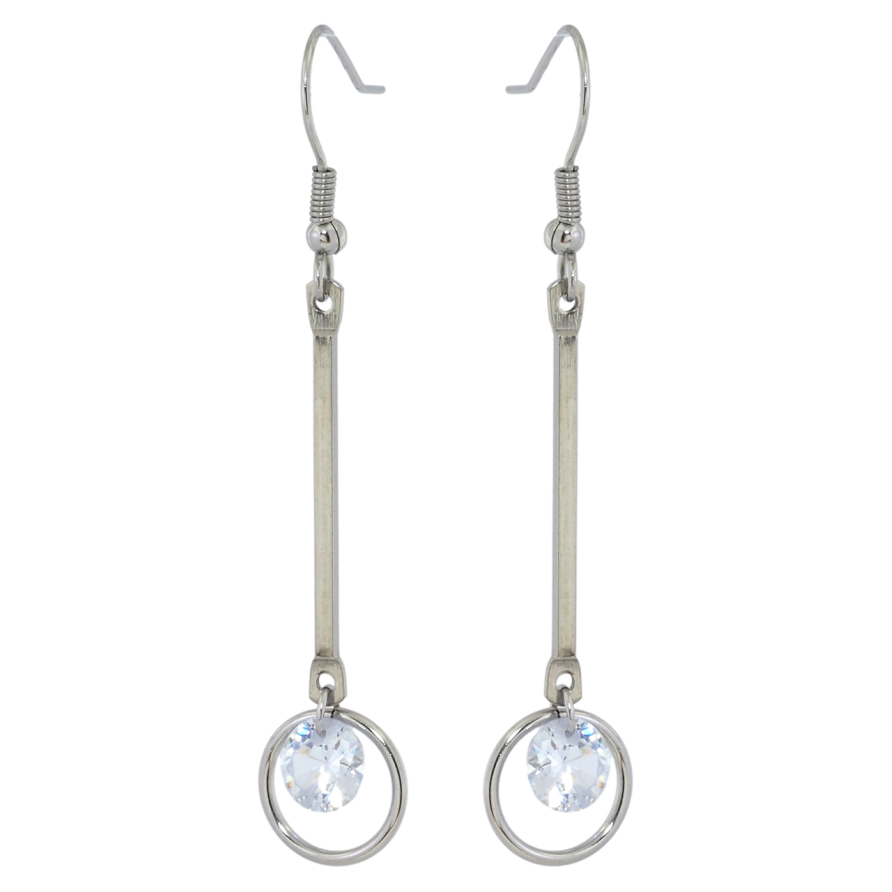 Серьги Xuping TTM Stainless Steel цвет Родий французский замок Декоративные подвески с кристаллами фото №1 Серьги Xuping TTM Stainless Steel цвет Родий французский замок Декоративные подвески с кристаллами фото №1