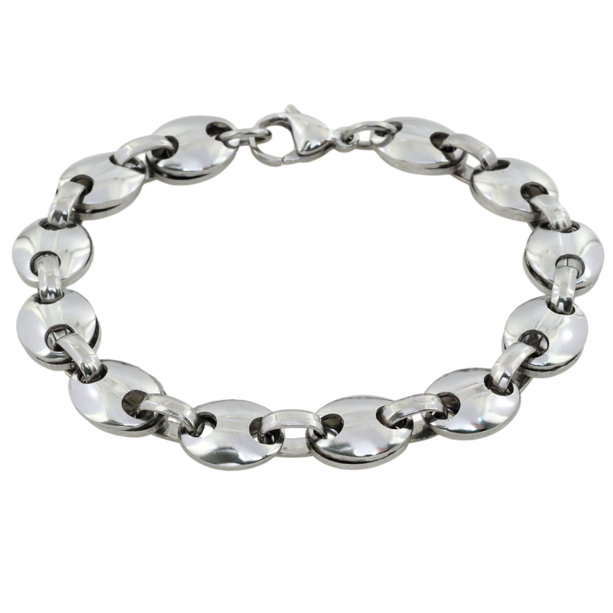 Браслет Xuping ТТМ Stainless Steel цвет Родий Цепочка плетение Молот длина 21.5см х 3-10мм фото №1 Браслет Xuping ТТМ Stainless Steel цвет Родий Цепочка плетение Молот длина 21.5см х 3-10мм фото №1