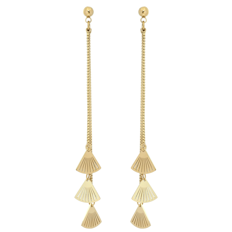 Сережки Xuping TTM Stainless Steel колір 14K пусети Декоративні підвіски фото №18 Сережки Xuping TTM Stainless Steel колір 14K пусети Декоративні підвіски фото №18