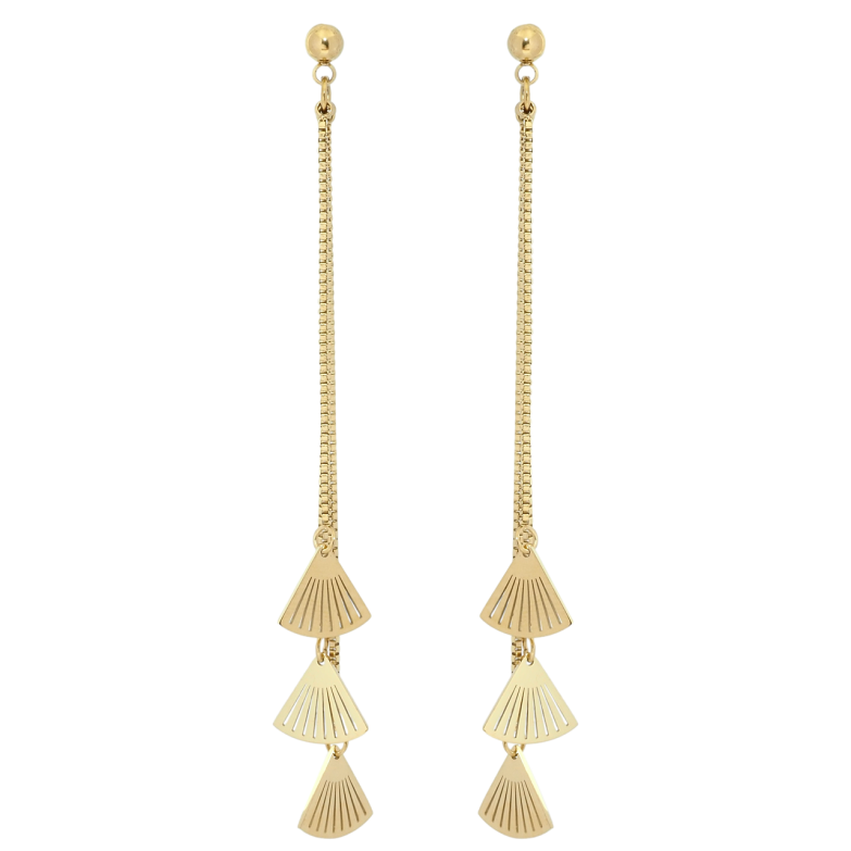 Сережки Xuping TTM Stainless Steel колір 14K пусети Декоративні підвіски фото №1 Сережки Xuping TTM Stainless Steel колір 14K пусети Декоративні підвіски фото №1