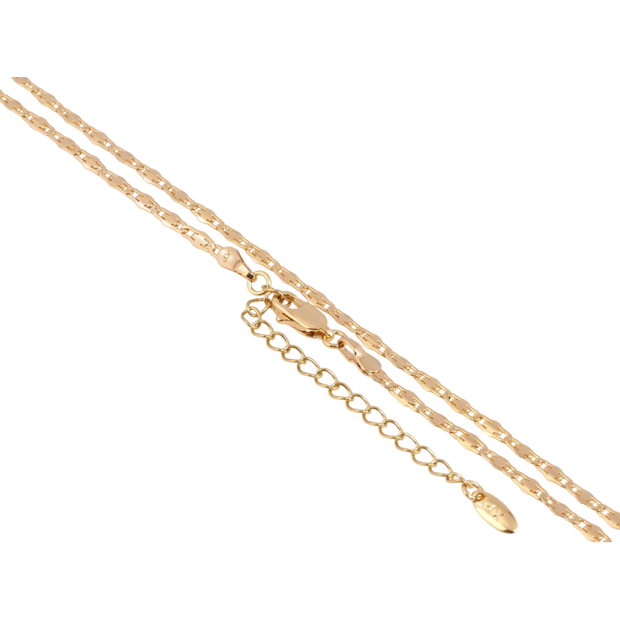 Ланцюжок Xuping Позолота 18K Плетіння Фантазійне довжина з доп.ланцюжком 45-50см х 2.5мм фото №1
