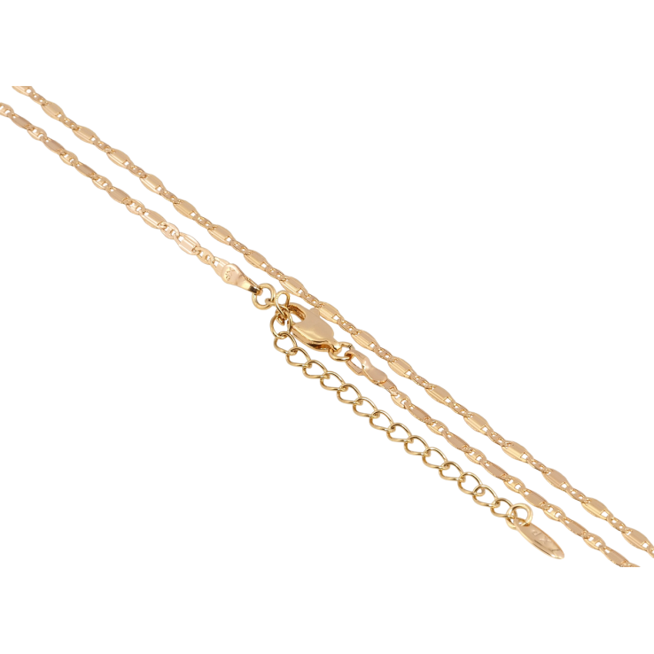 Ланцюжок Xuping Позолота 18K Плетіння Морський ланцюг довжина з доп.ланцюжком 44-49см х 2.5мм фото №18