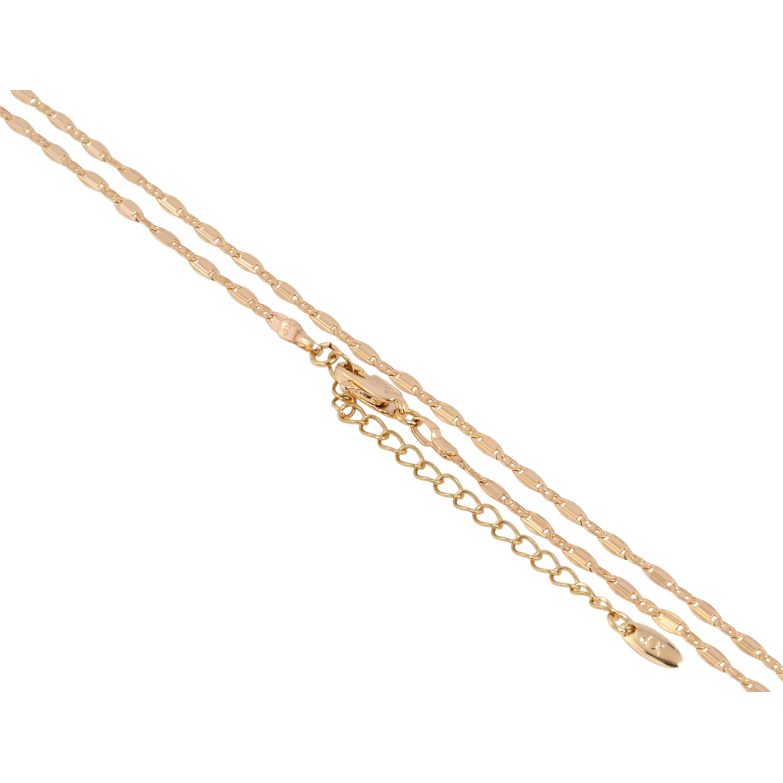 Ланцюжок Xuping Позолота 18K Плетіння Морський ланцюг довжина з доп.ланцюжком 45-50см х 2мм фото №2 Ланцюжок Xuping Позолота 18K Плетіння Морський ланцюг довжина з доп.ланцюжком 45-50см х 2мм фото №2