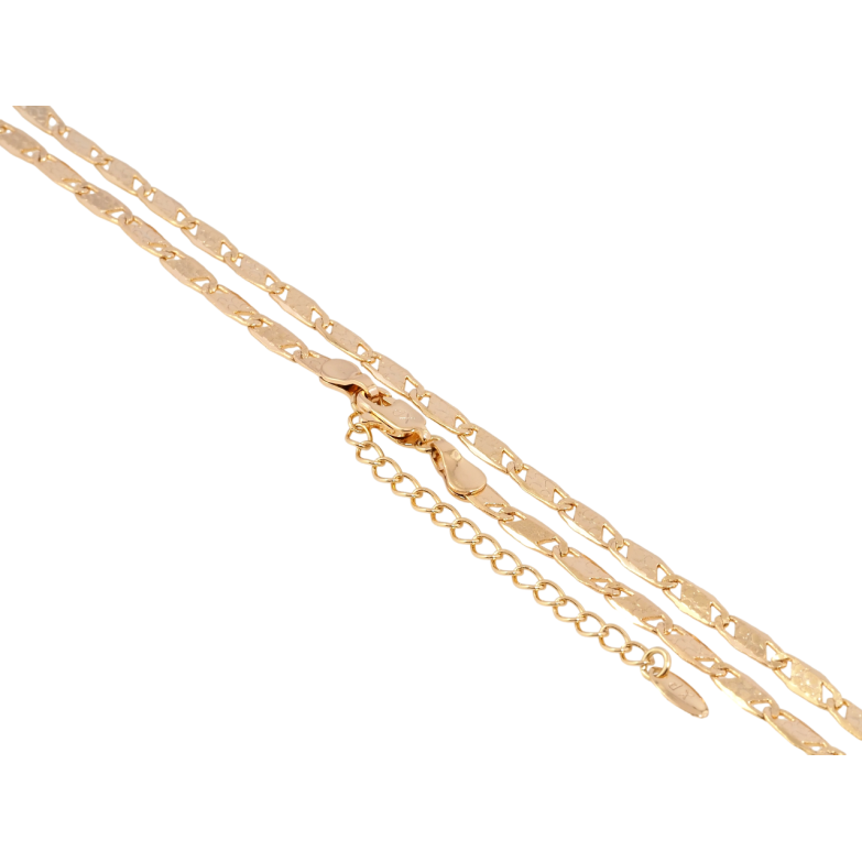 Ланцюжок Xuping Позолота 18K Плетіння Морський ланцюг довжина з доп.ланцюжком 45-50см х 3мм фото №15