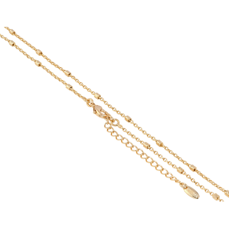 Ланцюжок Xuping Позолота 18K Плетіння Бельцер з намистинами довжина з доп.ланцюжком 45-50см х 1.5мм фото №7 Ланцюжок Xuping Позолота 18K Плетіння Бельцер з намистинами довжина з доп.ланцюжком 45-50см х 1.5мм фото №7