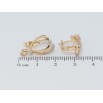 Серьги Xuping Позолота 18K английский замок Декоративные петельки с цирконием фото №2 Серьги Xuping Позолота 18K английский замок Декоративные петельки с цирконием фото №2