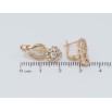 Серьги Xuping Позолота 18K английский замок Инкрустация цирконием фото №2 Серьги Xuping Позолота 18K английский замок Инкрустация цирконием фото №2