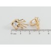 Серьги Xuping Позолота 18K колечки Медузы с цирконием фото №2 Серьги Xuping Позолота 18K колечки Медузы с цирконием фото №2