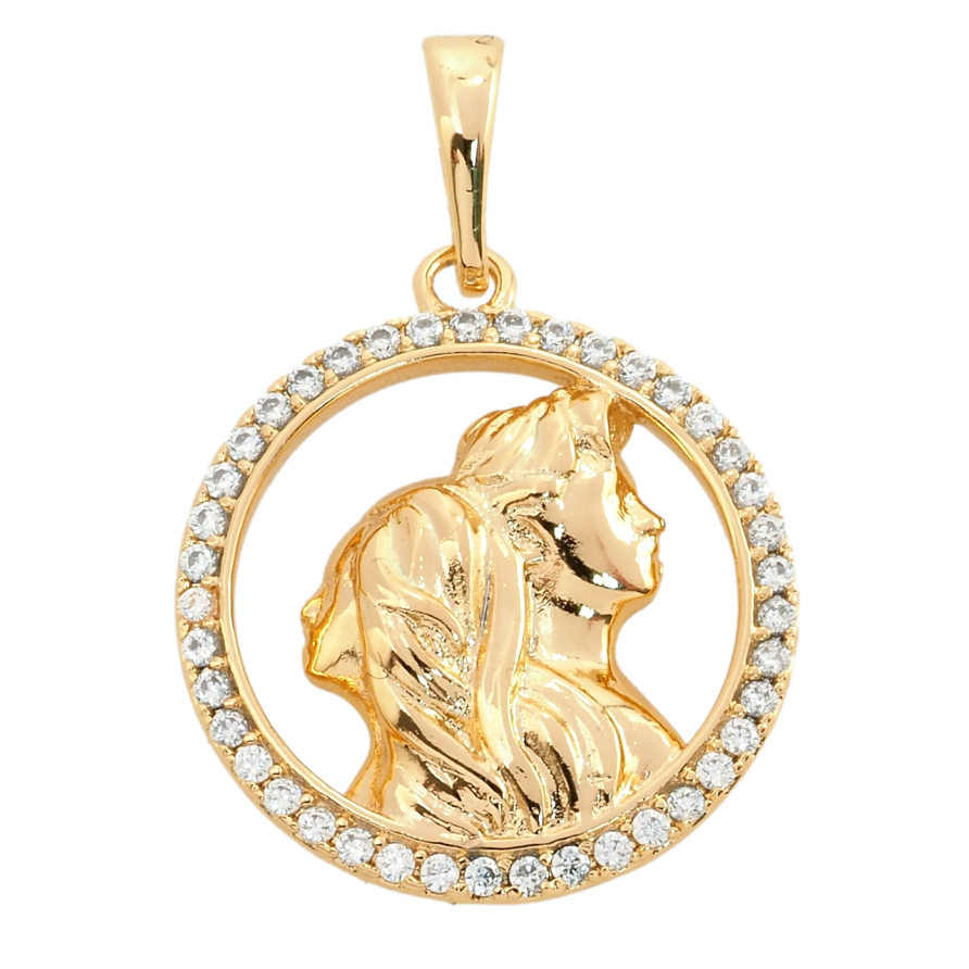 Кулон Xuping Позолота 18K Закохані для ланцюжка до 6мм фото №1 Кулон Xuping Позолота 18K Закохані для ланцюжка до 6мм фото №1
