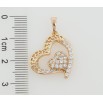 Кулон Xuping Позолота 18K Сердечки для цепочки до 5мм фото №2 Кулон Xuping Позолота 18K Сердечки для цепочки до 5мм фото №2
