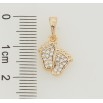 Кулон Xuping Позолота 18K Дитячі ніжки з цирконієм для ланцюжка до 5мм фото №2 Кулон Xuping Позолота 18K Дитячі ніжки з цирконієм для ланцюжка до 5мм фото №2