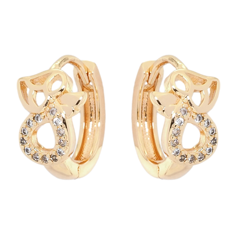 Сережки Xuping M&L Колір 18K колечка Декоративний візерунок з цирконієм фото №12 Сережки Xuping M&L Колір 18K колечка Декоративний візерунок з цирконієм фото №12