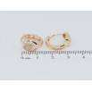 Серьги Xuping M&L Цвет 18K колечки Декоративный узор с цирконием фото №2 Серьги Xuping M&L Цвет 18K колечки Декоративный узор с цирконием фото №2