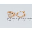 Сережки Xuping M&L Колір 18K колечка Декоративний візерунок з цирконієм фото №2 Сережки Xuping M&L Колір 18K колечка Декоративний візерунок з цирконієм фото №2