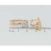 Серьги Xuping Позолота 18K английский замок Кристальные квадраты на дужках фото №2 Серьги Xuping Позолота 18K английский замок Кристальные квадраты на дужках фото №2