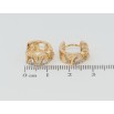 Серьги Xuping Позолота 18K колечки Декоративный узор с цирконием фото №2 Серьги Xuping Позолота 18K колечки Декоративный узор с цирконием фото №2
