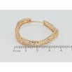 Сережки Xuping Позолота 18K колечка Фігурні з різьбленим візерунком ø 3.5см фото №3 Сережки Xuping Позолота 18K колечка Фігурні з різьбленим візерунком ø 3.5см фото №3