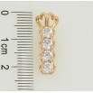 Кулон Xuping Позолота 18K Доріжка фіанітів у романтичній оправі для ланцюжка до 4мм фото №2