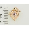 Кулон Xuping Позолота 18K Дельфіни з рожевим фіанітом для ланцюжка до 3мм фото №2