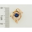 Кулон Xuping Позолота 18K Дельфины с синим фианитом для цепочки до 3мм фото №2 Кулон Xuping Позолота 18K Дельфины с синим фианитом для цепочки до 3мм фото №2