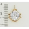 Кулон Xuping Позолота 18K Фіаніт в обрамленні цирконію для ланцюжка до 3мм фото №2