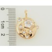 Кулон Xuping Позолота 18K Декоративний візерунок з цирконієм для ланцюжка до 4мм фото №2 Кулон Xuping Позолота 18K Декоративний візерунок з цирконієм для ланцюжка до 4мм фото №2