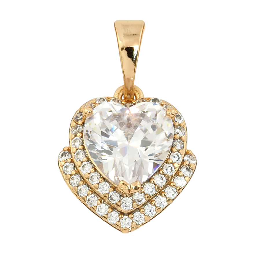 Кулон Xuping Позолота 18K Кришталеве серце для ланцюжка до 5мм фото №1 Кулон Xuping Позолота 18K Кришталеве серце для ланцюжка до 5мм фото №1