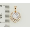 Кулон Xuping Позолота 18K Кришталеве серце для ланцюжка до 5мм фото №2 Кулон Xuping Позолота 18K Кришталеве серце для ланцюжка до 5мм фото №2