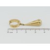 Сережки Xuping TTM Stainless Steel колір 14K підвіски на колечках Крапельки фото №2