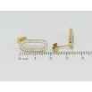Серьги Xuping TTM Stainless Steel цвет 14K пусеты Овалы с радужным цирконием фото №2 Серьги Xuping TTM Stainless Steel цвет 14K пусеты Овалы с радужным цирконием фото №2