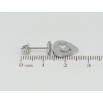 Серьги Xuping TTM Stainless Steel цвет Родий пусеты Звездочки с подвесками сердечками фото №2