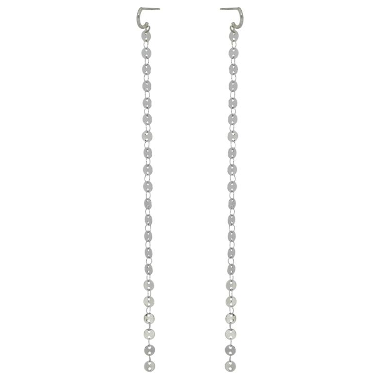 Серьги Xuping TTM Stainless Steel цвет Родий пусеты Подвески цепочки фото №7