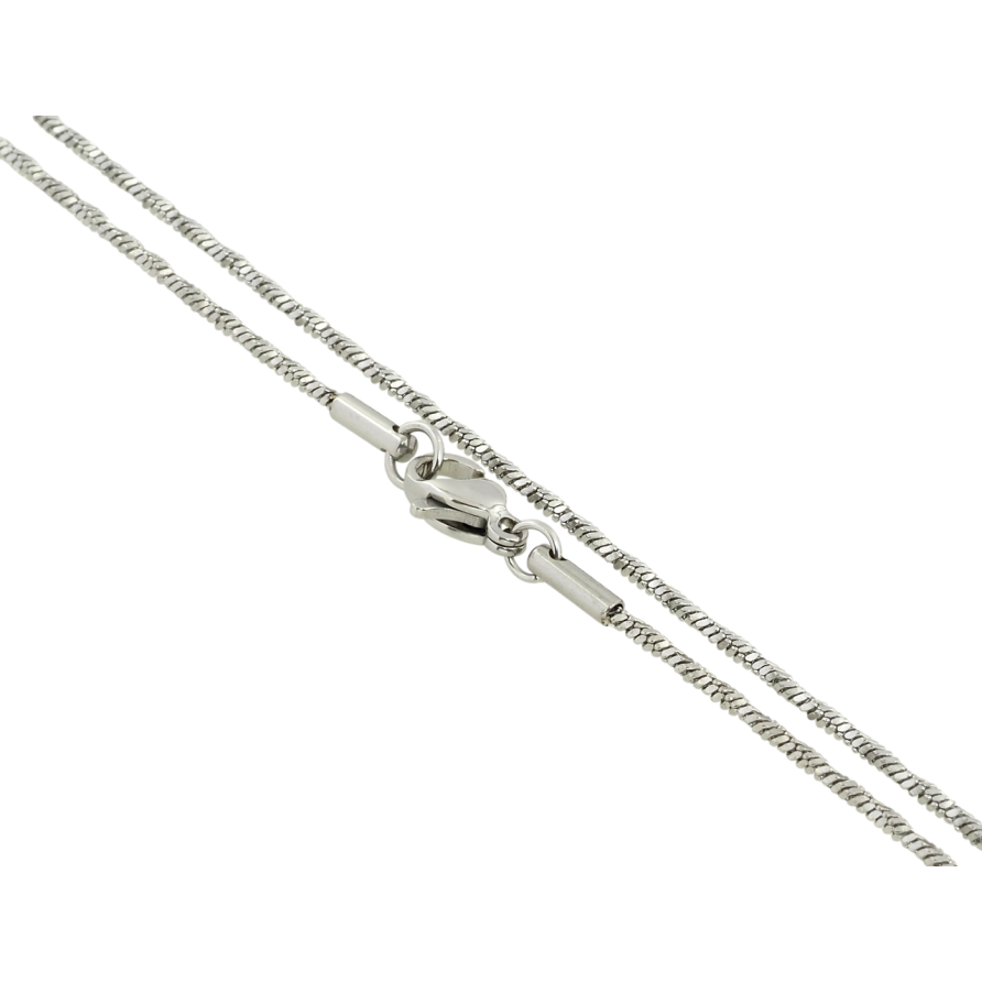 Цепочка Xuping ТТМ Stainless Steel цвет Родий Плетение Ювелирный шнур перекрученный длина 45см х 1.5мм фото №1 Цепочка Xuping ТТМ Stainless Steel цвет Родий Плетение Ювелирный шнур перекрученный длина 45см х 1.5мм фото №1