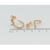 Серьги Xuping Позолота 18K пусеты Дуги с бантами и жемчугом фото №2 Серьги Xuping Позолота 18K пусеты Дуги с бантами и жемчугом фото №2