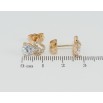 Серьги Xuping Позолота 18K пусеты Кристальные сердечки фото №2 Серьги Xuping Позолота 18K пусеты Кристальные сердечки фото №2