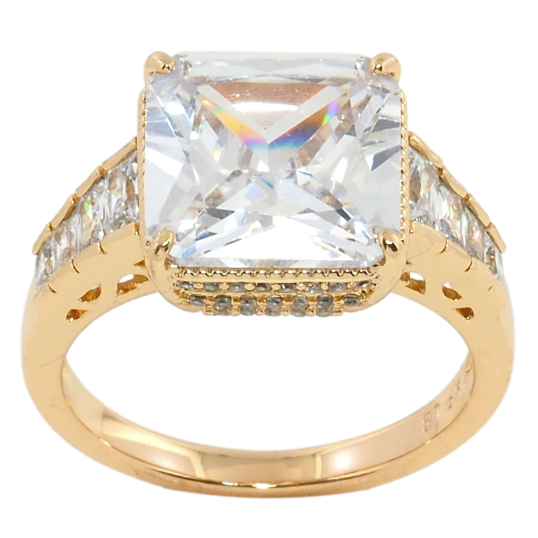 Каблучка Xuping Позолота 18K Великий фіаніт фото №2 Каблучка Xuping Позолота 18K Великий фіаніт фото №2