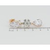 Серьги Xuping QQMM Позолота 18K пусеты Кристальные подвески фото №2 Серьги Xuping QQMM Позолота 18K пусеты Кристальные подвески фото №2