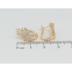 Сережки Xuping M&L Колір 18K англійський замок Листочкм інкрустація цирконієм фото №2 Сережки Xuping M&L Колір 18K англійський замок Листочкм інкрустація цирконієм фото №2
